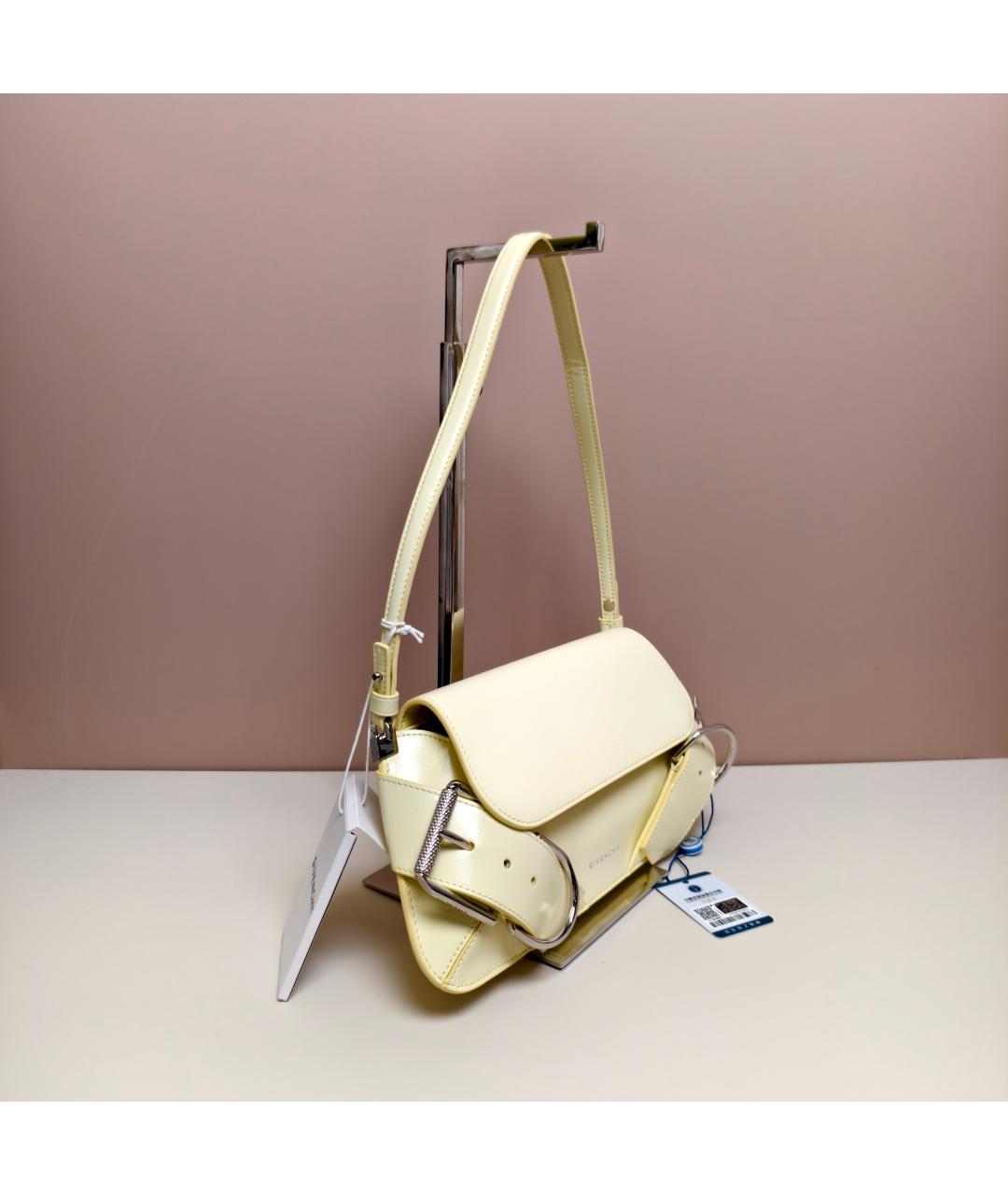 GIVENCHY Желтая кожаная сумка через плечо, фото 2