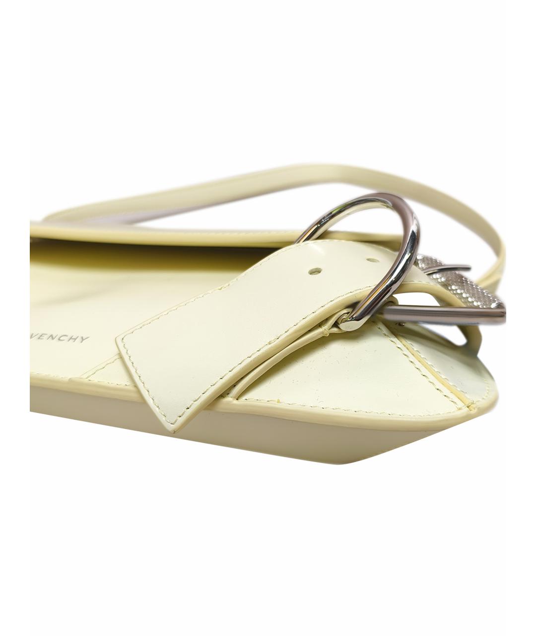GIVENCHY Желтая кожаная сумка через плечо, фото 10