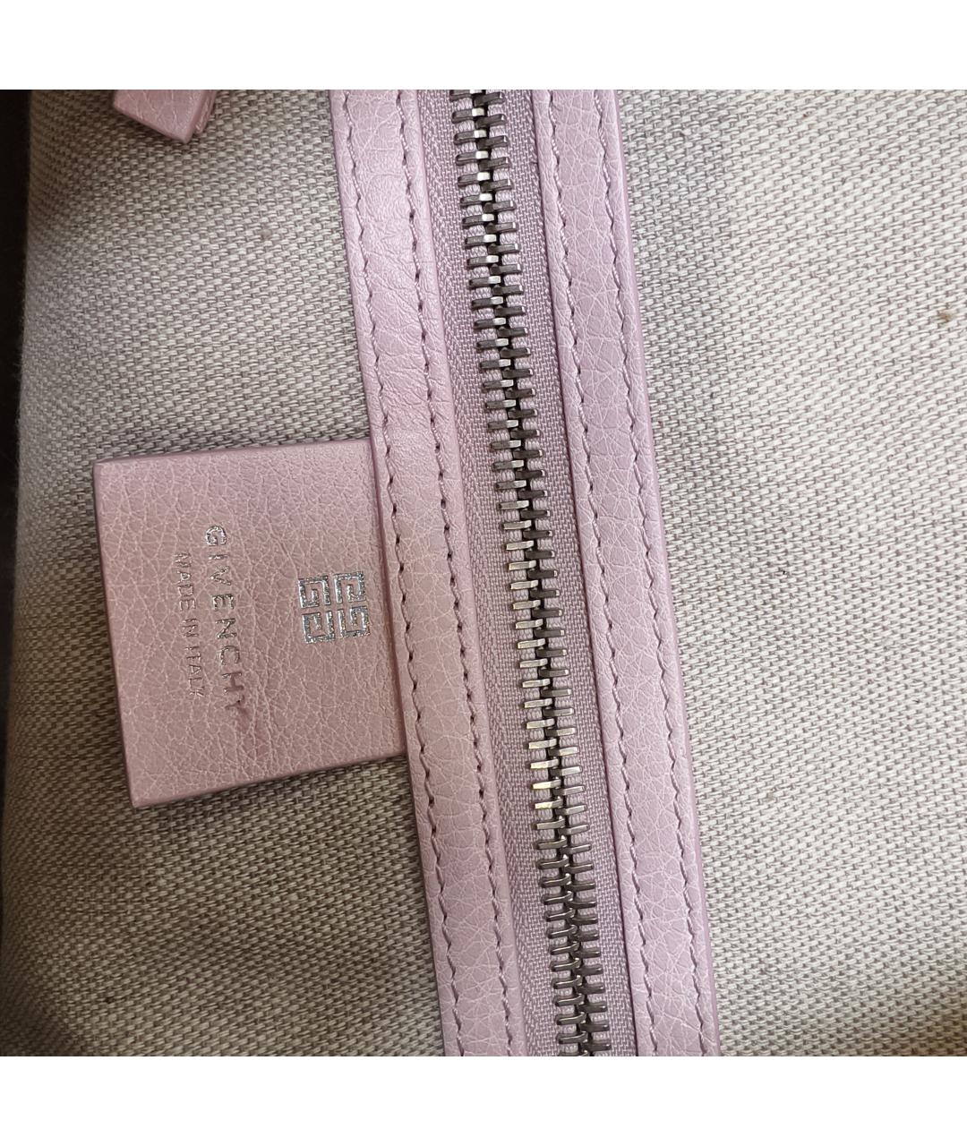 GIVENCHY Розовая кожаная сумка через плечо, фото 4