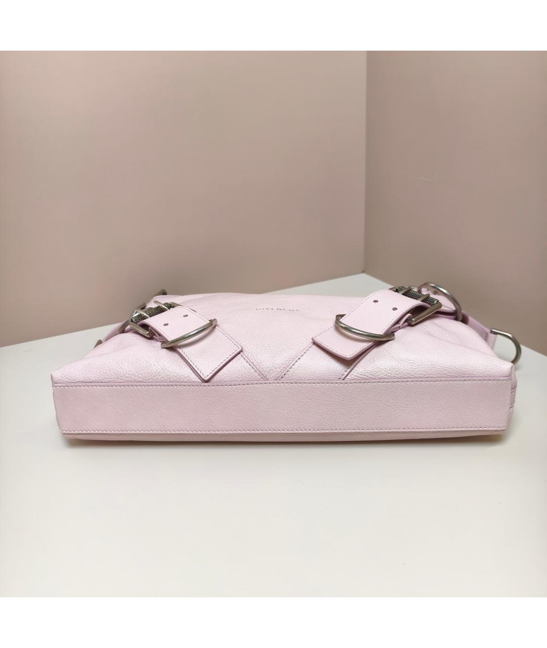 GIVENCHY Розовая кожаная сумка через плечо, фото 7