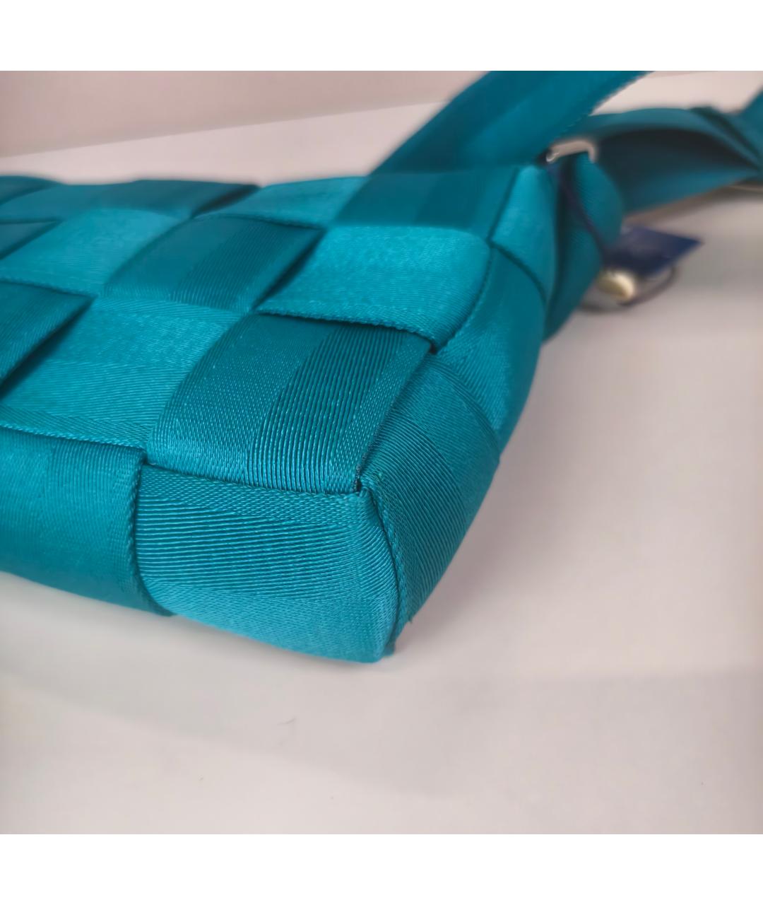 BOTTEGA VENETA Голубая сумка через плечо, фото 9