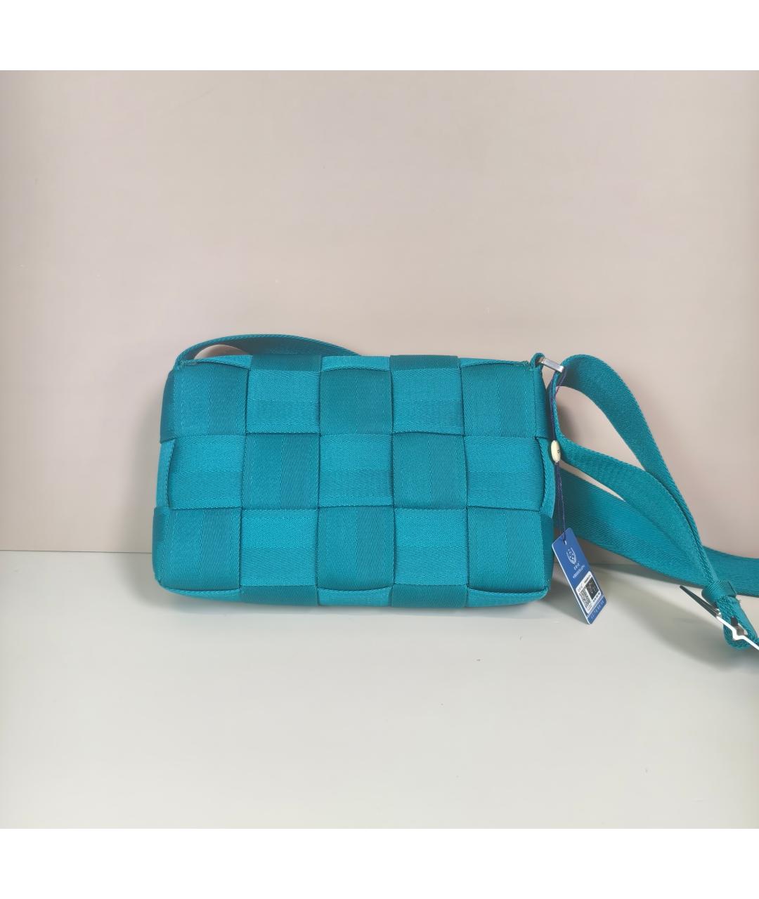 BOTTEGA VENETA Голубая сумка через плечо, фото 4