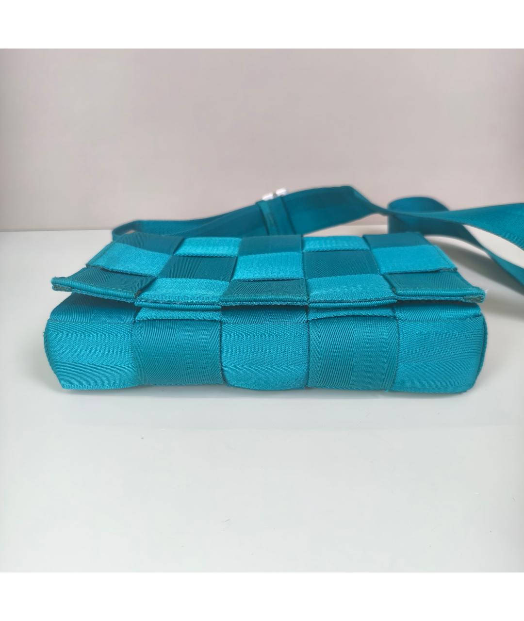 BOTTEGA VENETA Голубая сумка через плечо, фото 7