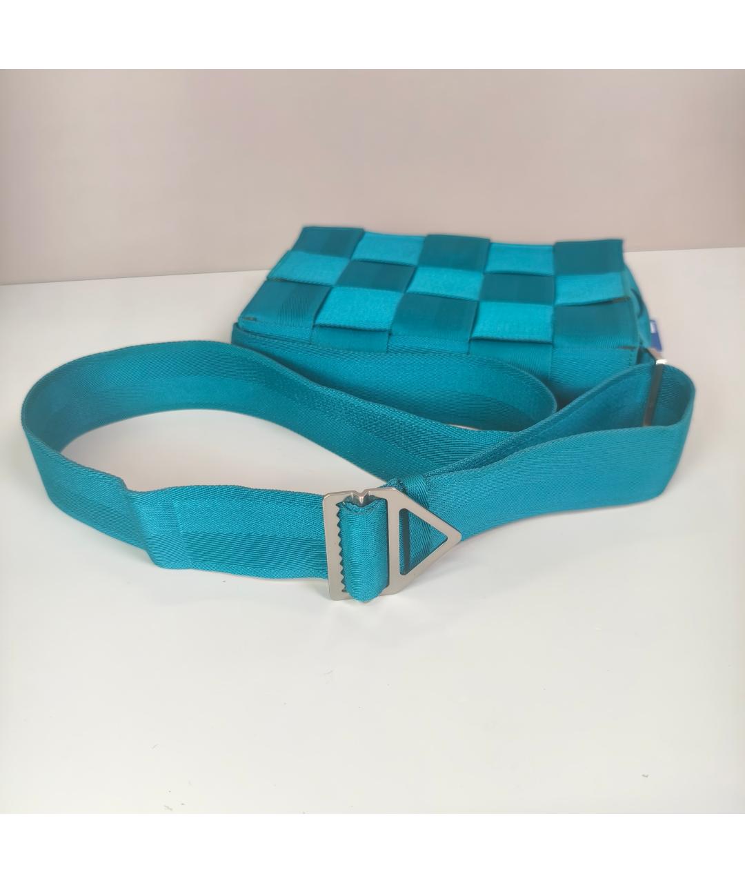 BOTTEGA VENETA Голубая сумка через плечо, фото 2