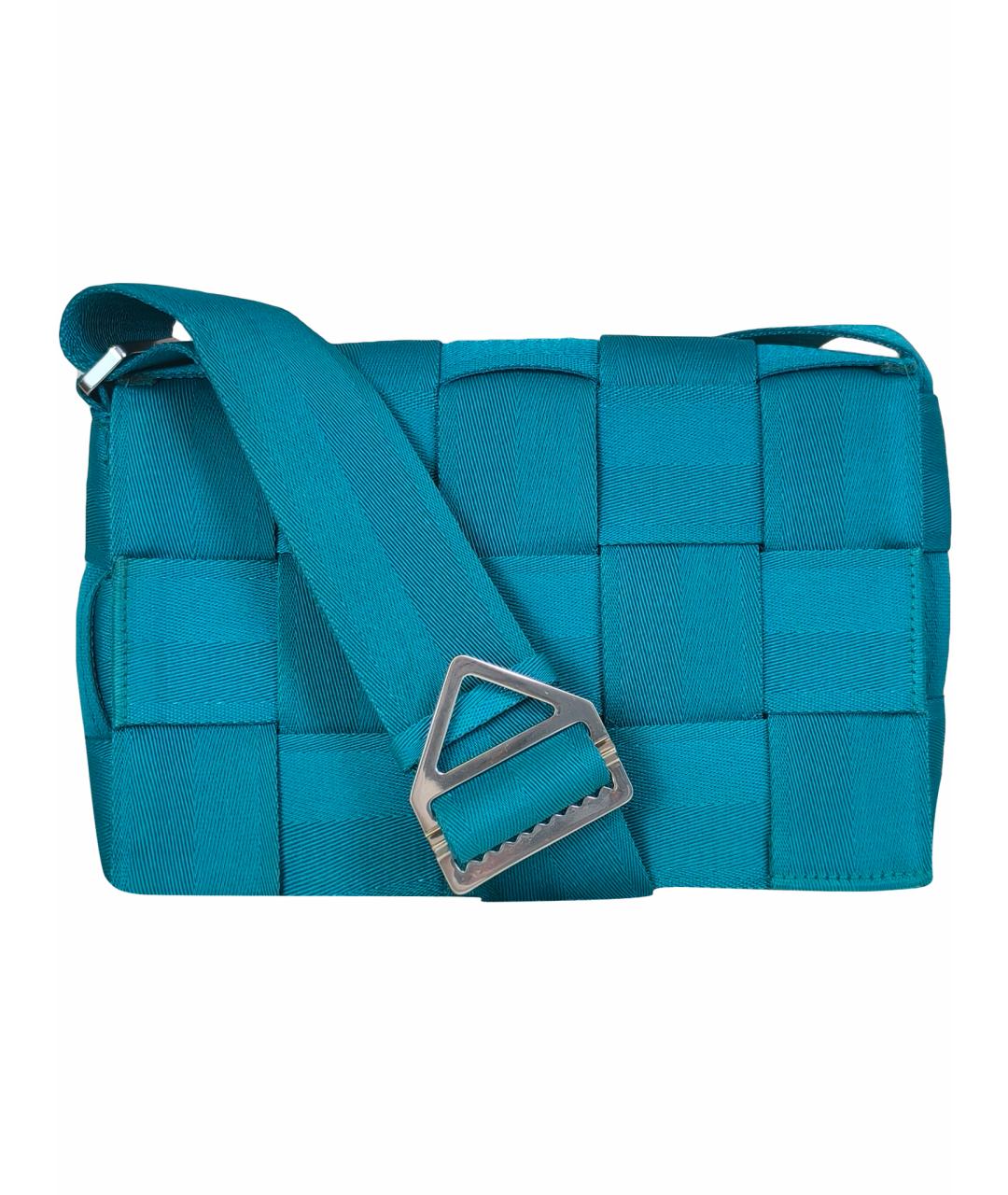 BOTTEGA VENETA Голубая сумка через плечо, фото 1