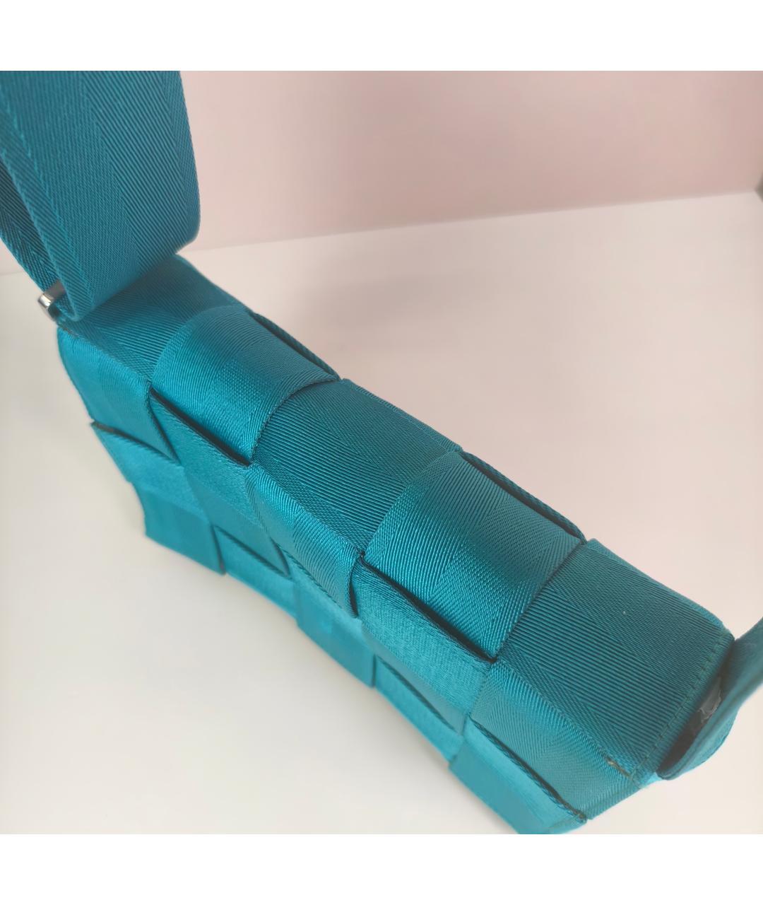 BOTTEGA VENETA Голубая сумка через плечо, фото 5