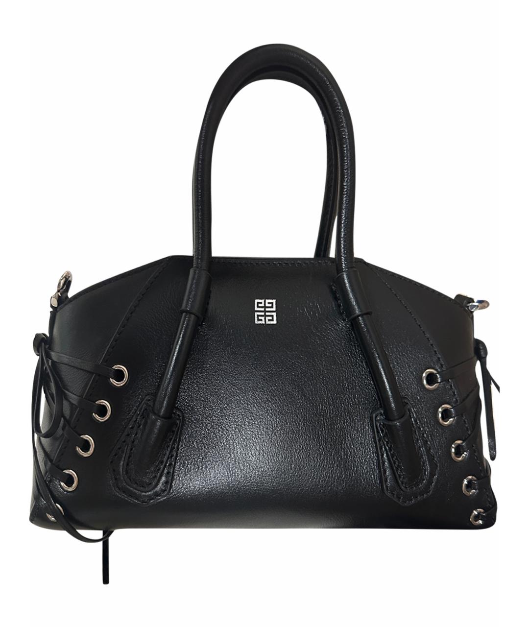 GIVENCHY Черная кожаная сумка через плечо, фото 1