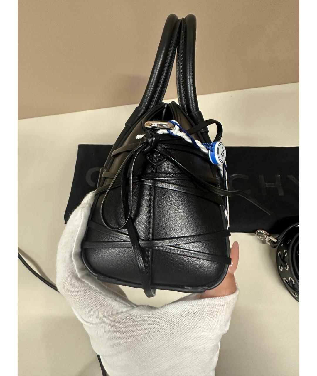 GIVENCHY Черная кожаная сумка через плечо, фото 4