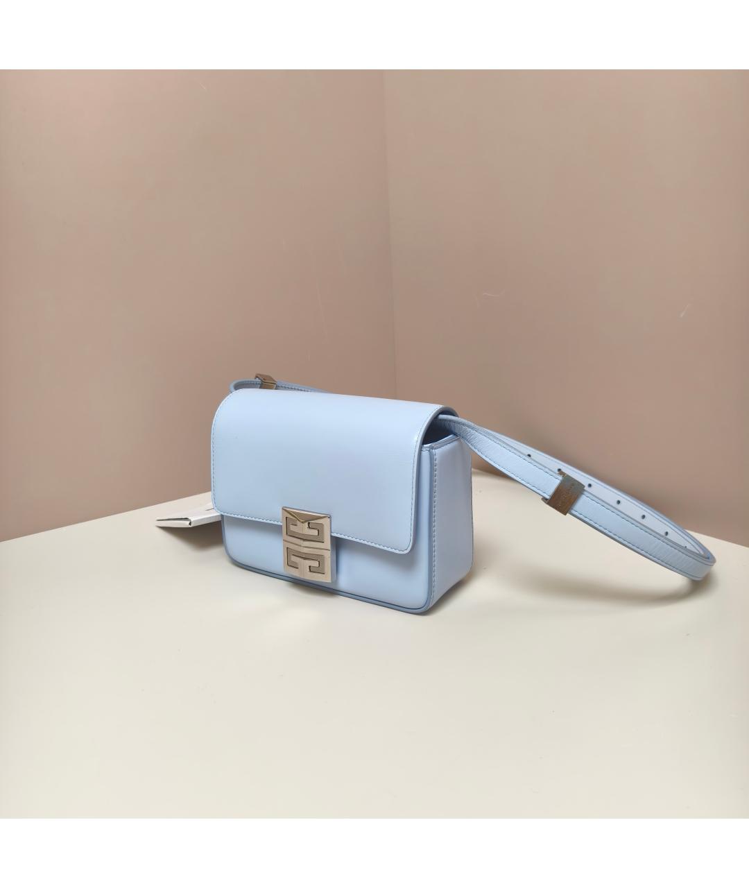 GIVENCHY Голубая кожаная сумка через плечо, фото 9