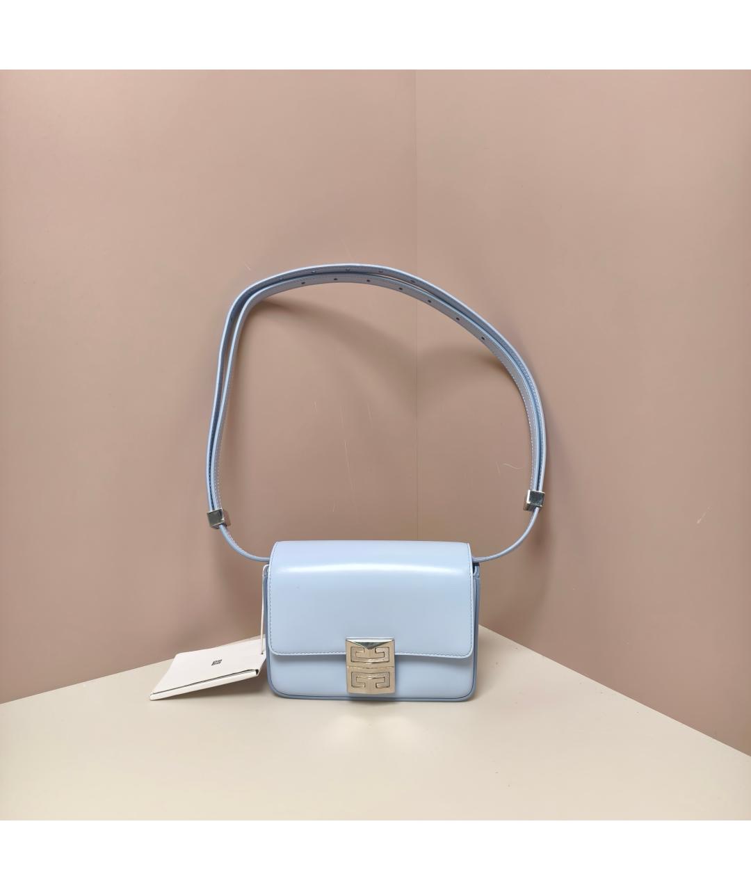GIVENCHY Голубая кожаная сумка через плечо, фото 10