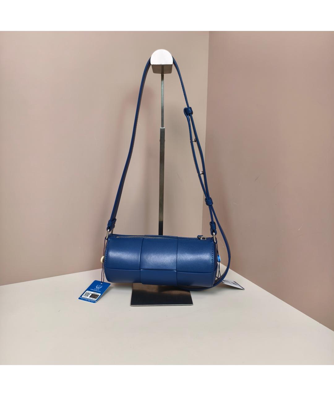 BALENCIAGA Синяя кожаная сумка через плечо, фото 4