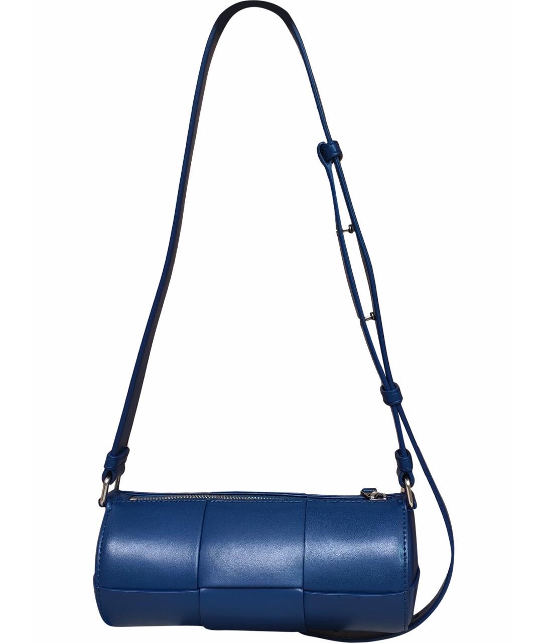 BALENCIAGA Синяя кожаная сумка через плечо, фото 1