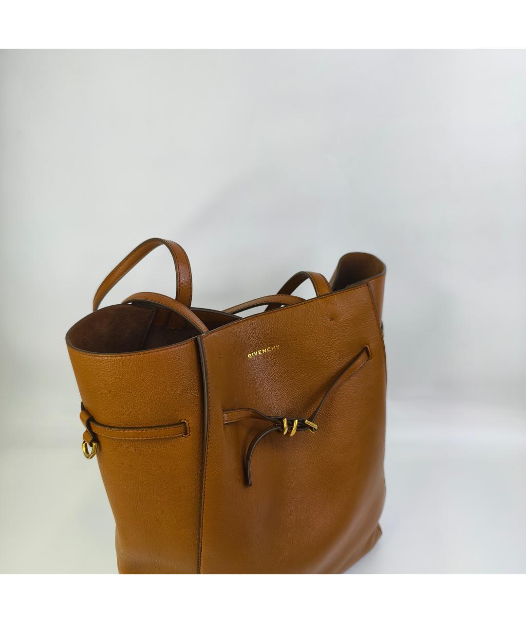 GIVENCHY Коричневая кожаная сумка через плечо, фото 6