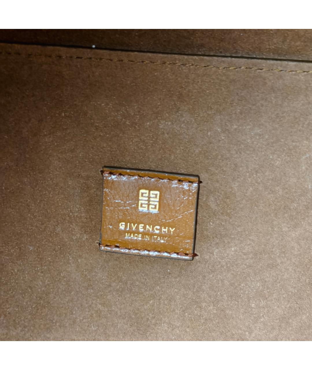 GIVENCHY Коричневая кожаная сумка через плечо, фото 7