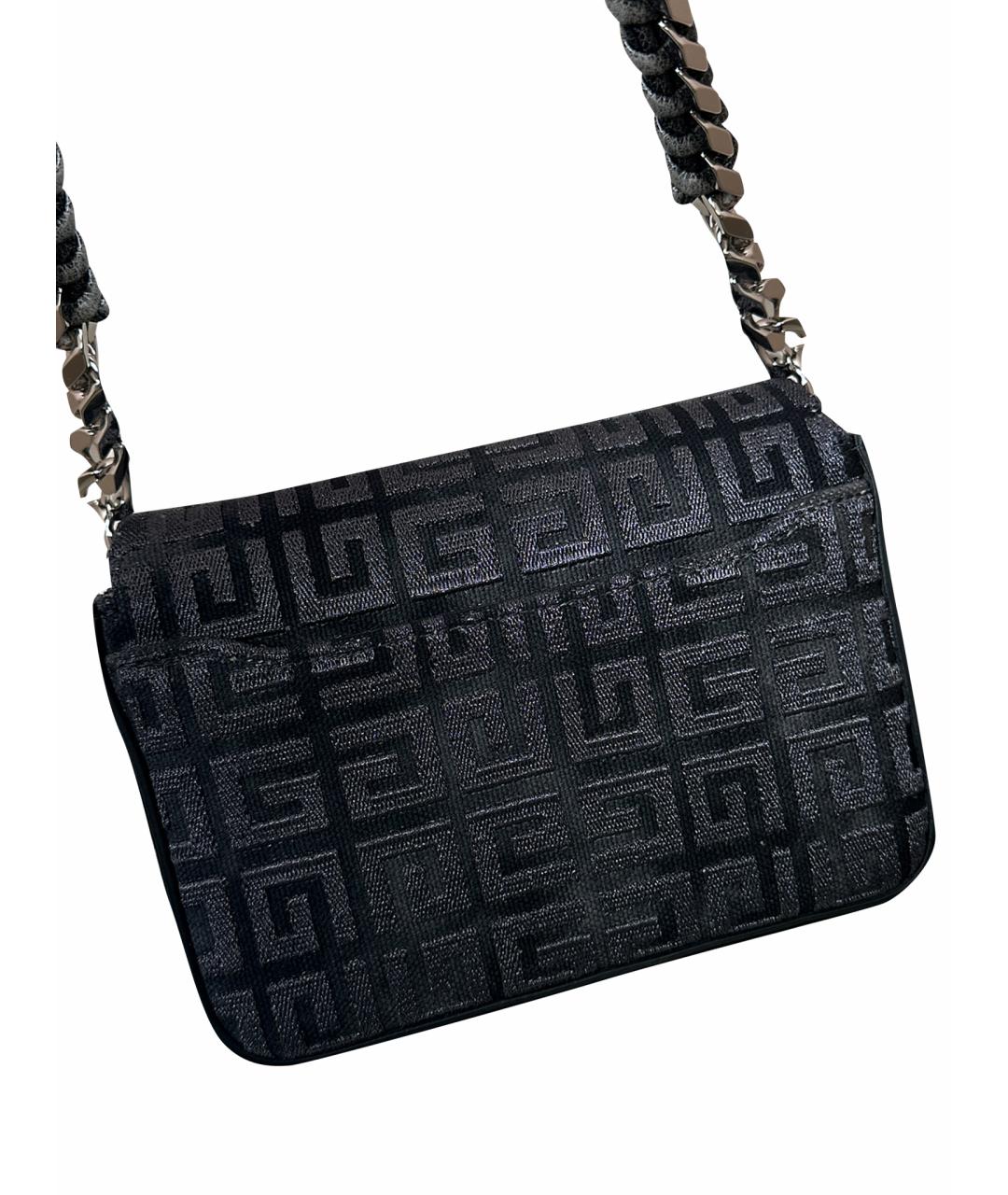 GIVENCHY Антрацитовая тканевая сумка через плечо, фото 11