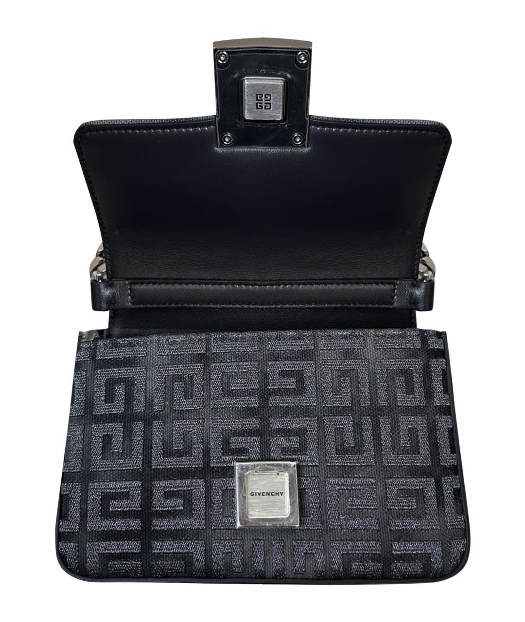 GIVENCHY Антрацитовая тканевая сумка через плечо, фото 10
