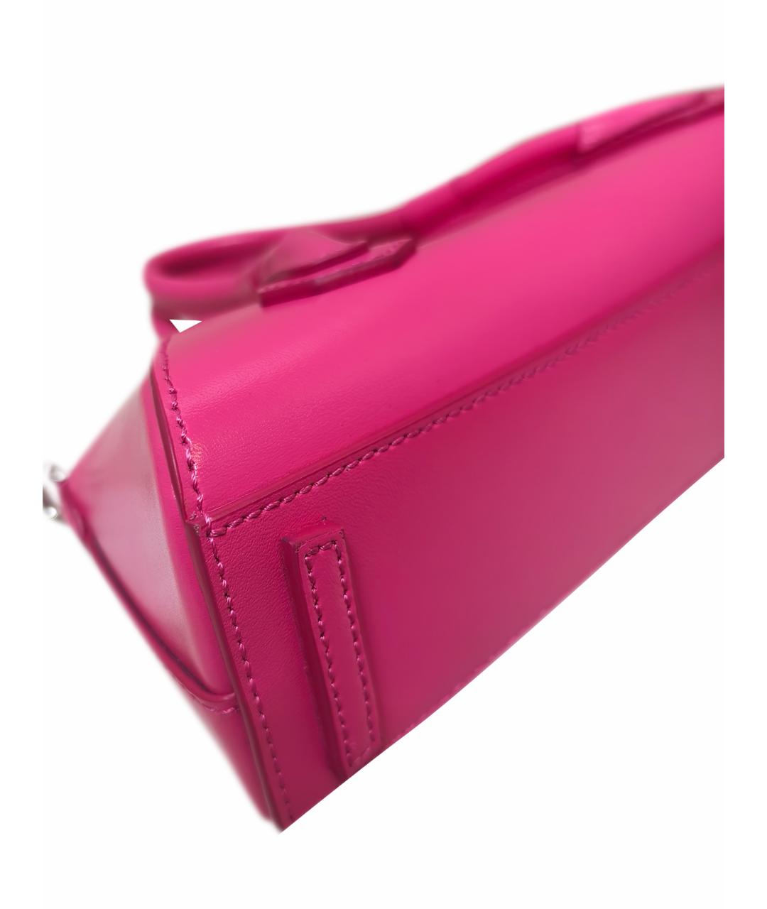 GIVENCHY Фуксия кожаная сумка с короткими ручками, фото 16