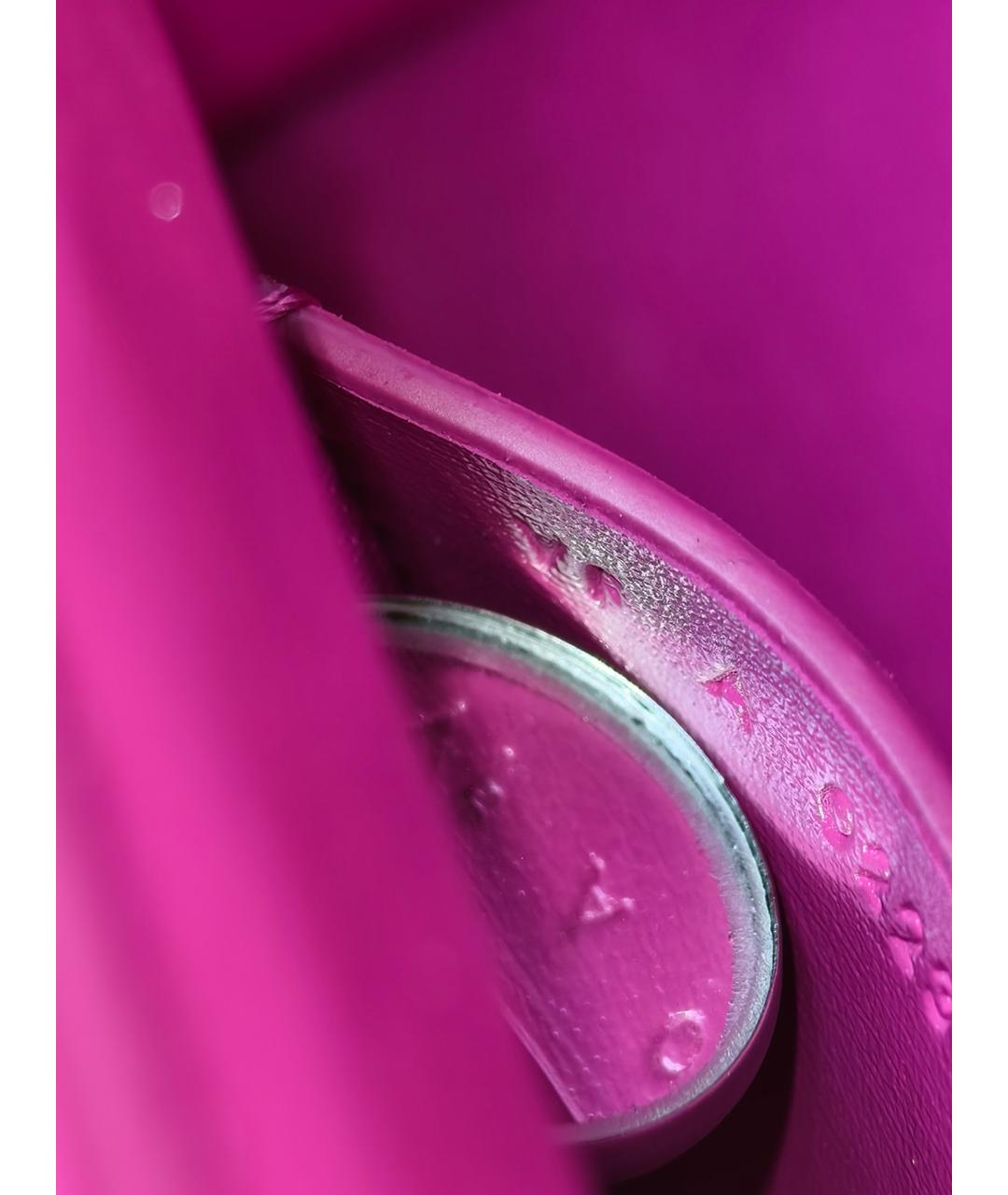 GIVENCHY Фуксия кожаная сумка с короткими ручками, фото 12