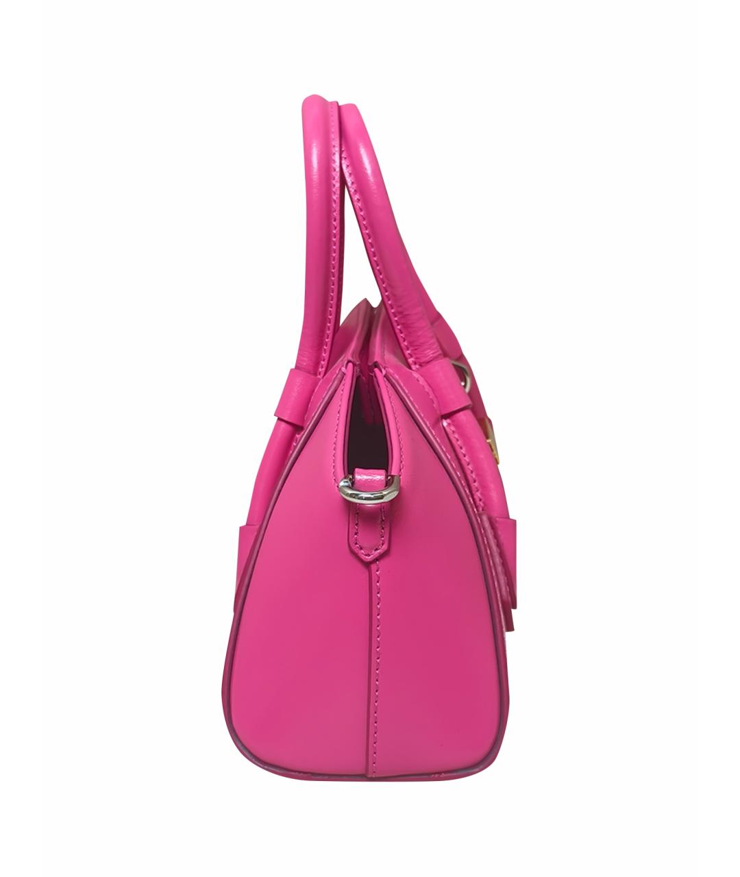 GIVENCHY Фуксия кожаная сумка с короткими ручками, фото 15