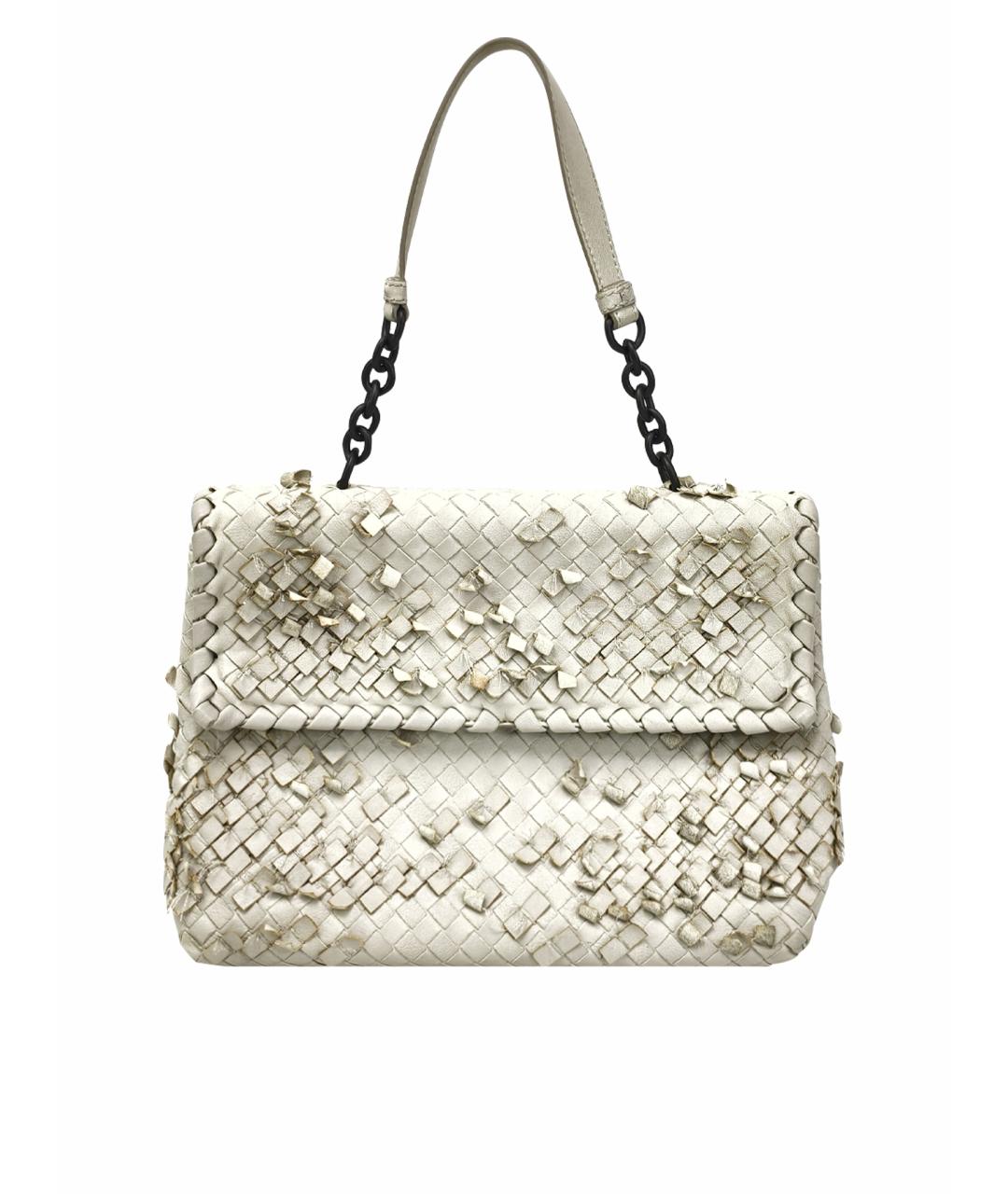 BOTTEGA VENETA Бежевая кожаная сумка через плечо, фото 1