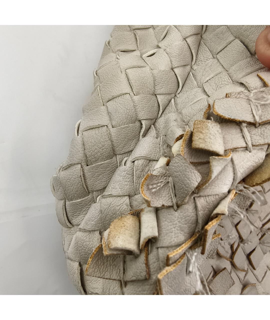 BOTTEGA VENETA Бежевая кожаная сумка через плечо, фото 4