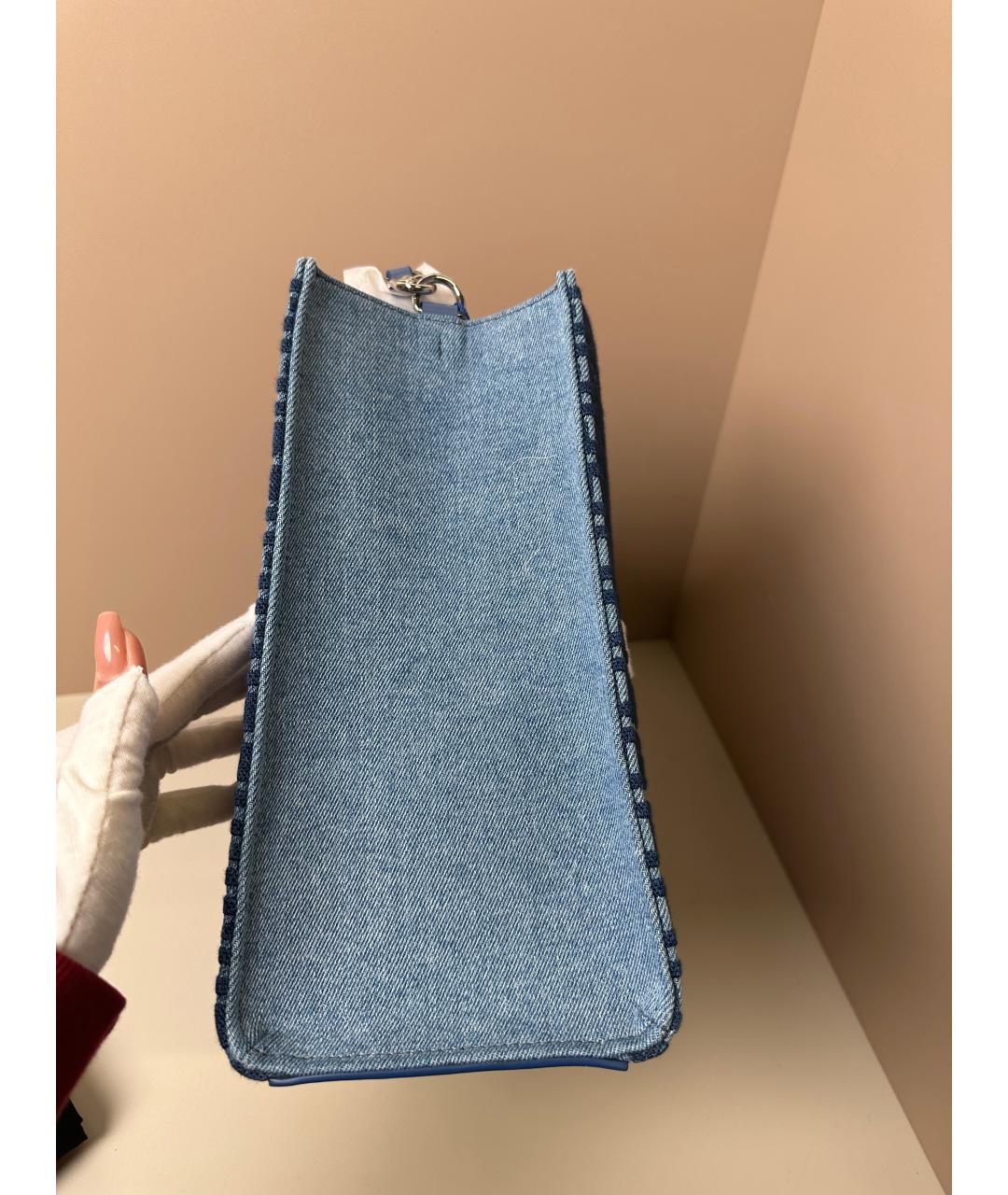 GIVENCHY Синяя деним сумка тоут, фото 6