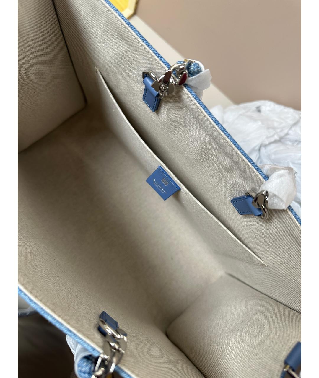 GIVENCHY Синяя деним сумка тоут, фото 4