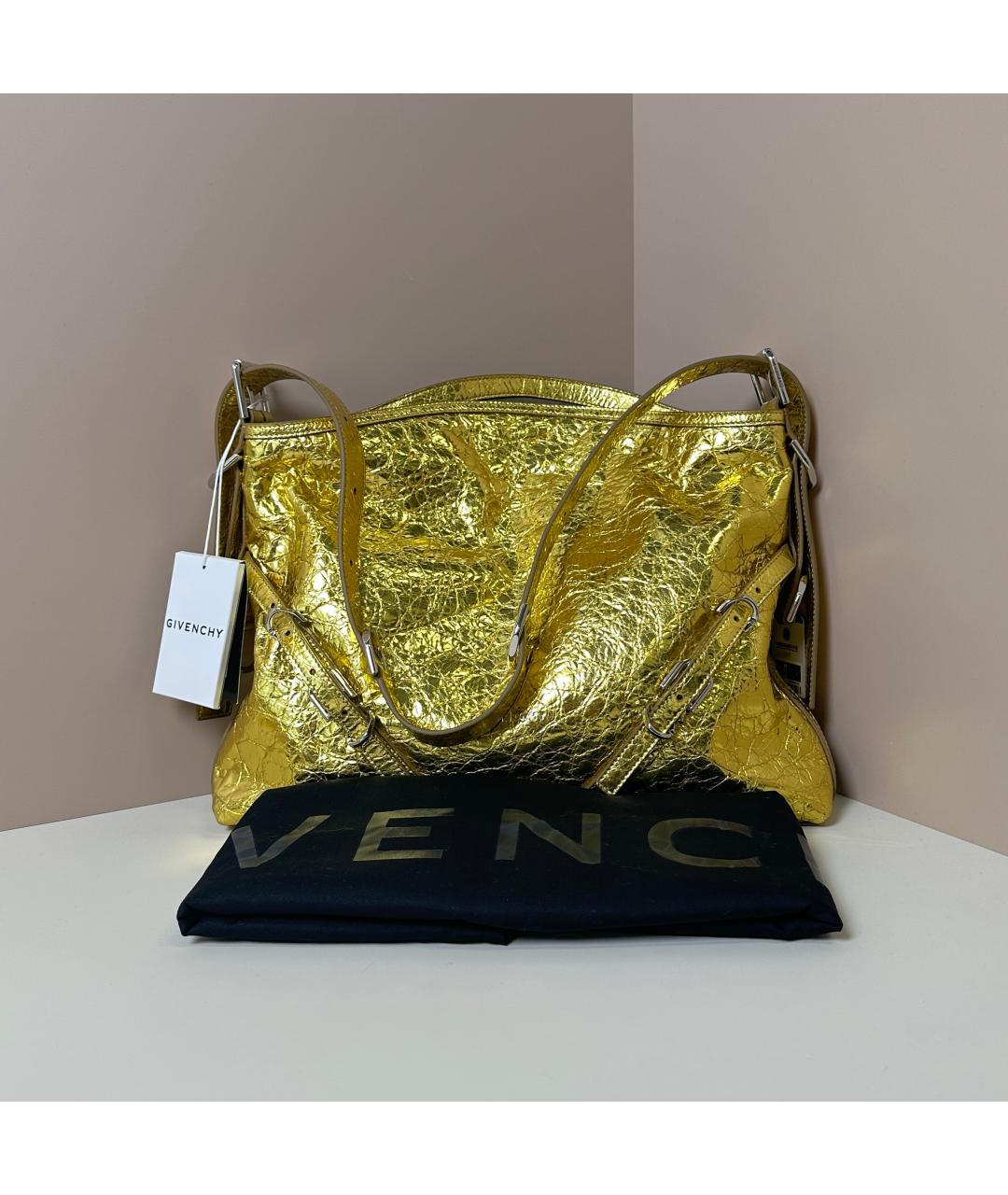 GIVENCHY Золотая сумка через плечо, фото 4