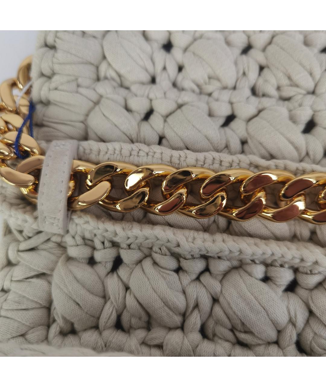 BOTTEGA VENETA Белая сумка через плечо, фото 4