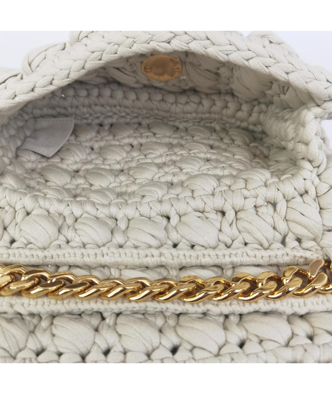 BOTTEGA VENETA Белая сумка через плечо, фото 3