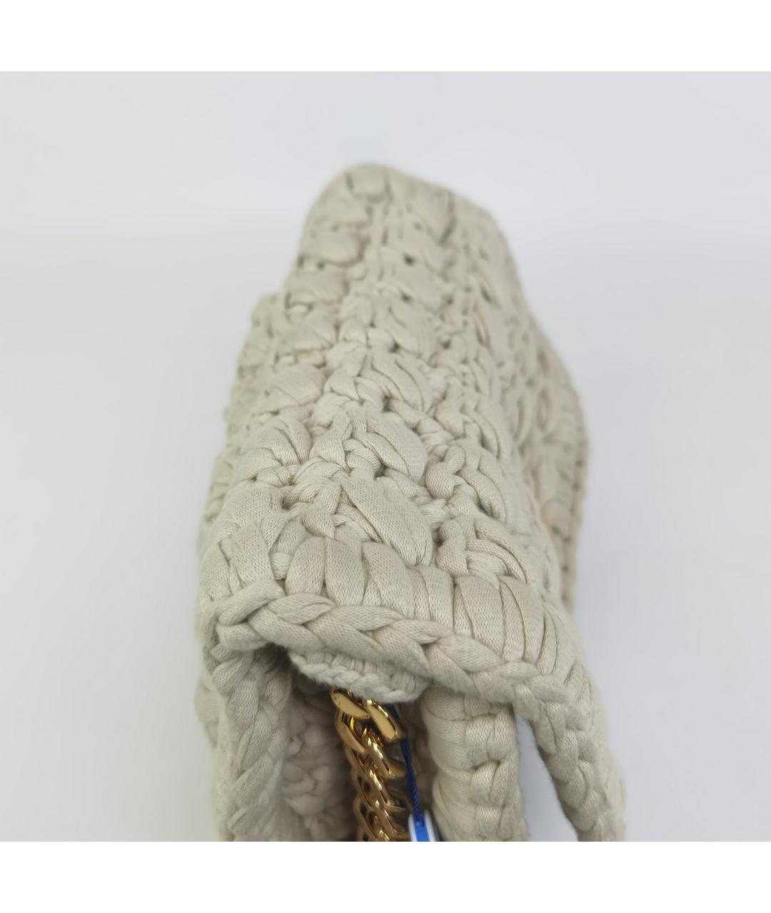 BOTTEGA VENETA Белая сумка через плечо, фото 9