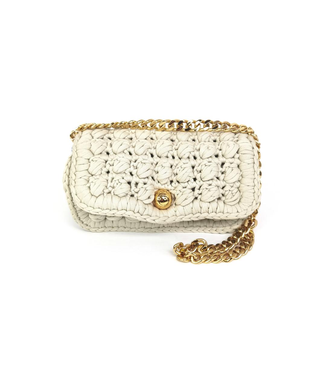 BOTTEGA VENETA Белая сумка через плечо, фото 1