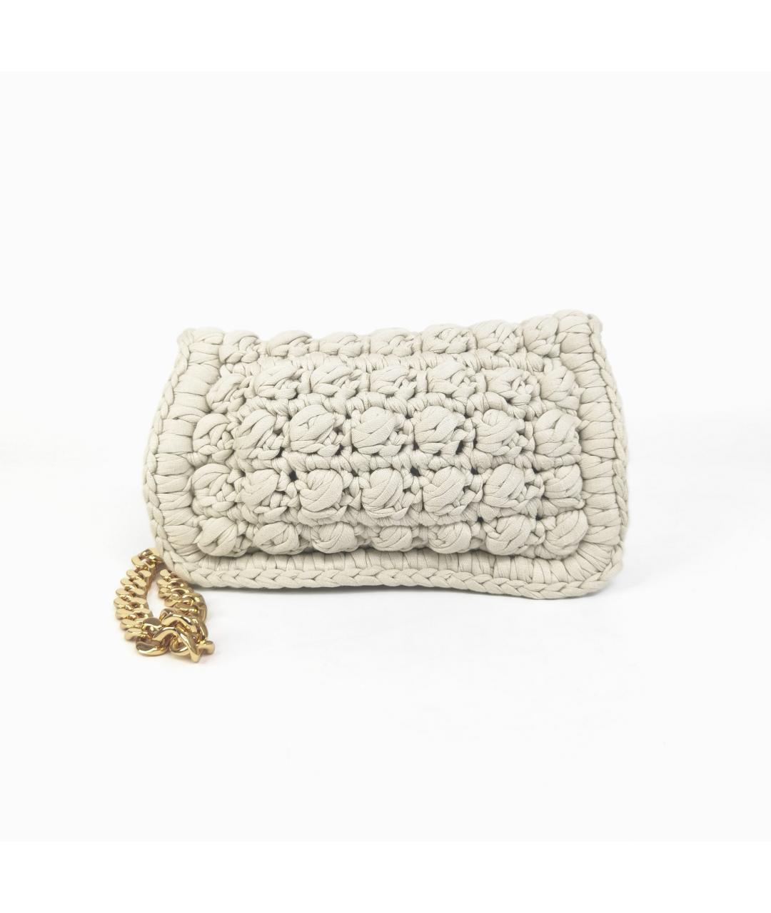 BOTTEGA VENETA Белая сумка через плечо, фото 6