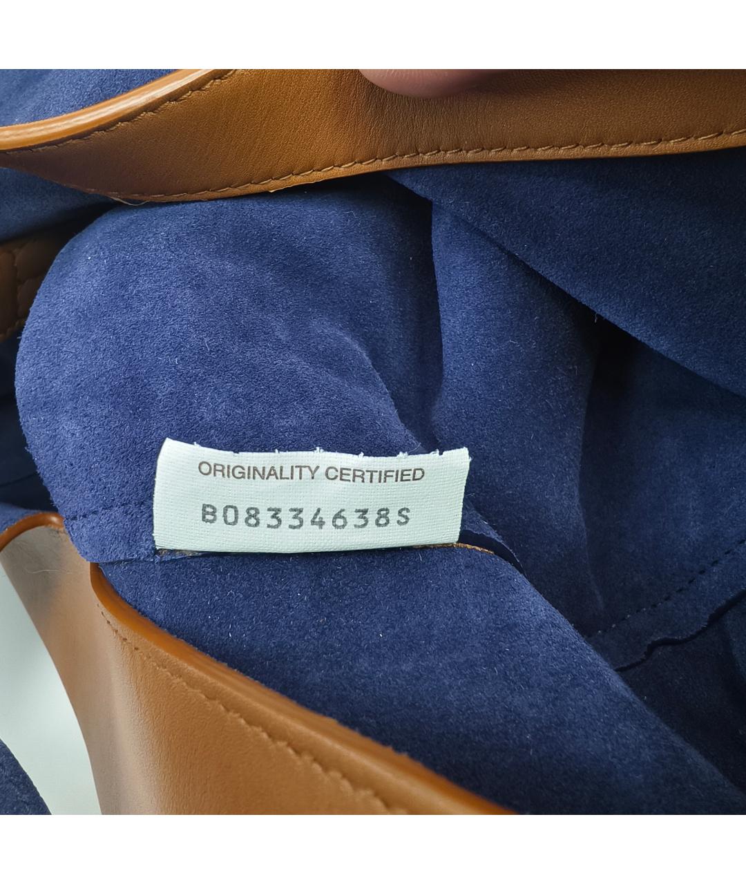 BOTTEGA VENETA Коричневая кожаная сумка через плечо, фото 2