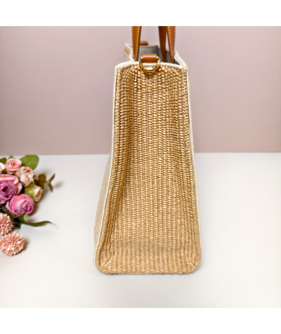 GIVENCHY Бежевая тканевая сумка с короткими ручками, фото 6