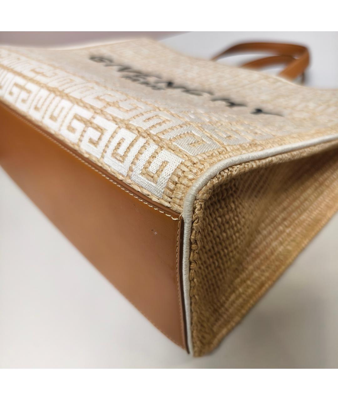 GIVENCHY Бежевая тканевая сумка с короткими ручками, фото 7