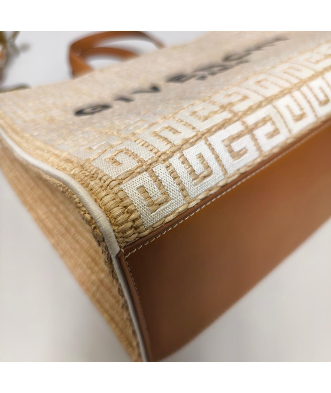 GIVENCHY Бежевая тканевая сумка с короткими ручками, фото 4