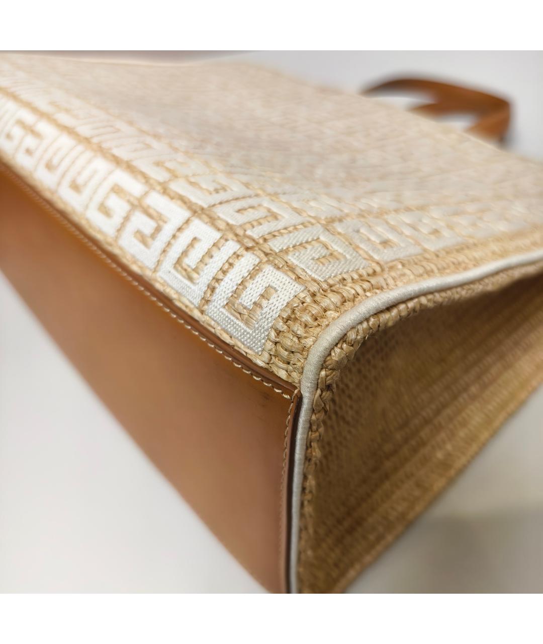 GIVENCHY Бежевая тканевая сумка с короткими ручками, фото 8
