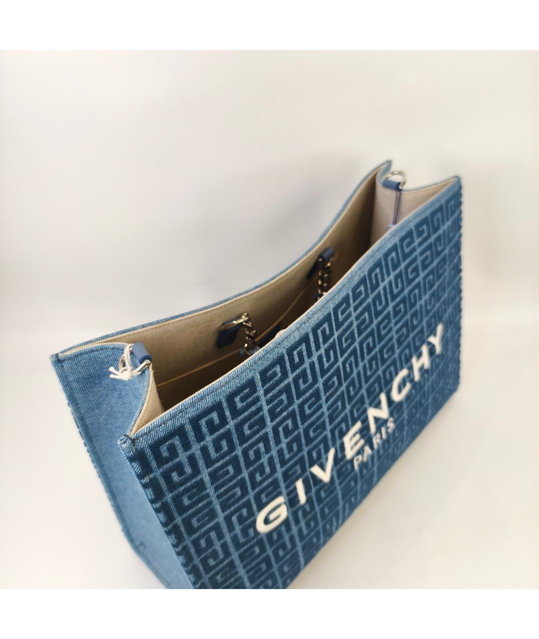 GIVENCHY Синяя деним сумка тоут, фото 4