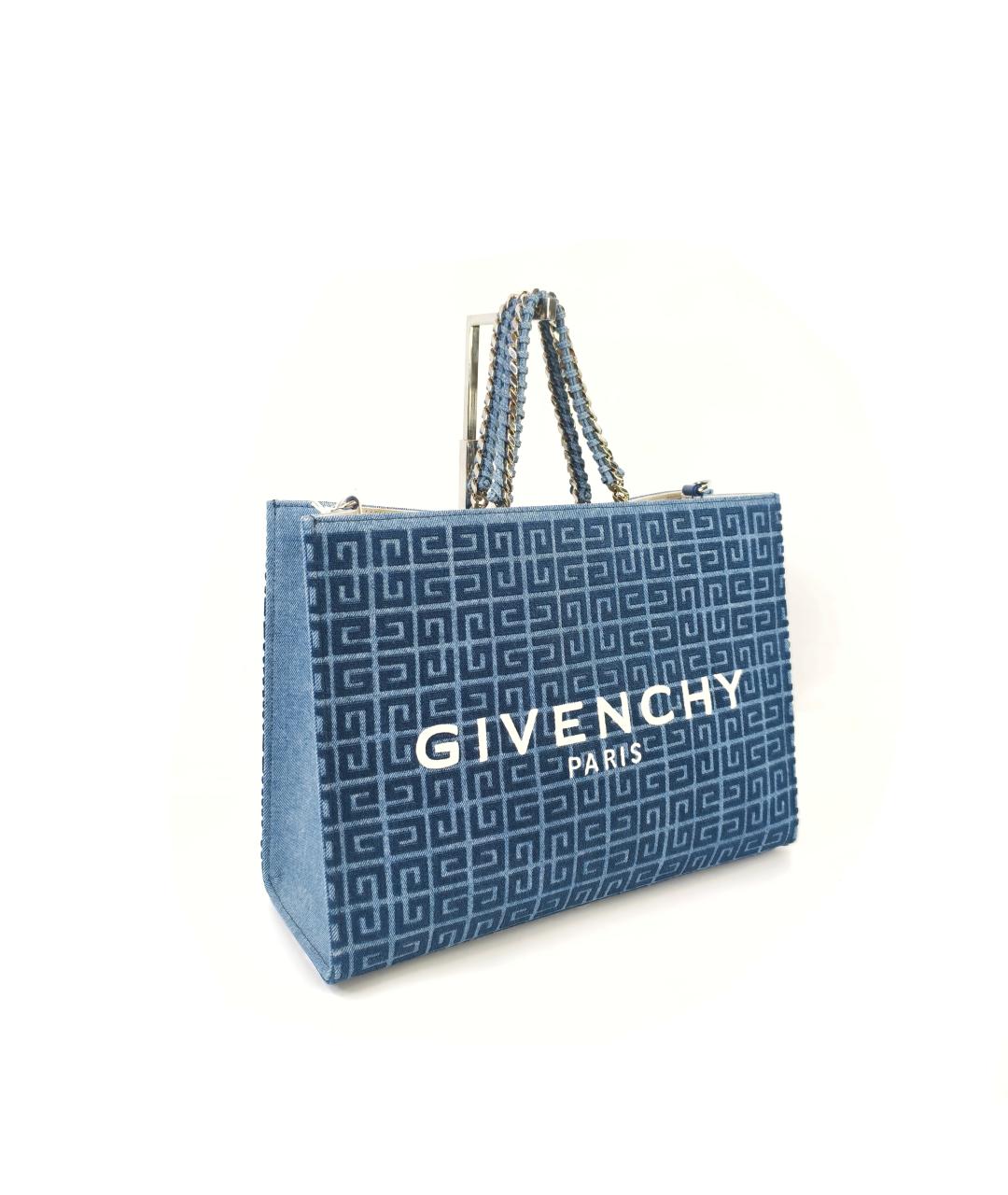 GIVENCHY Синяя деним сумка тоут, фото 9