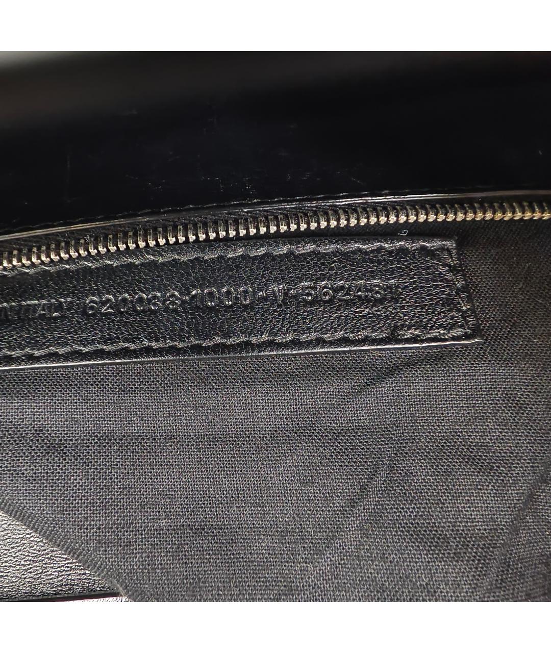 BALENCIAGA Черная кожаная сумка через плечо, фото 3