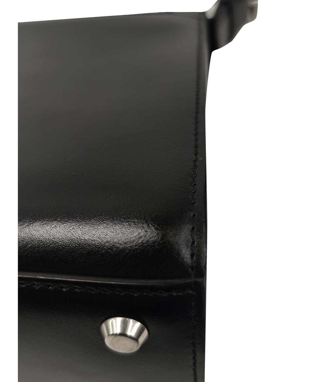 BALENCIAGA Черная кожаная сумка через плечо, фото 11