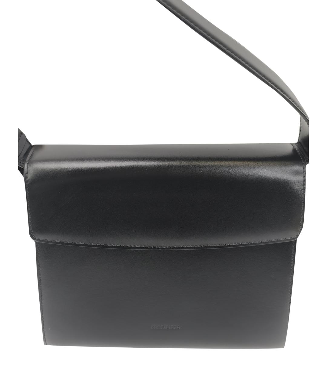 BALENCIAGA Черная кожаная сумка через плечо, фото 15