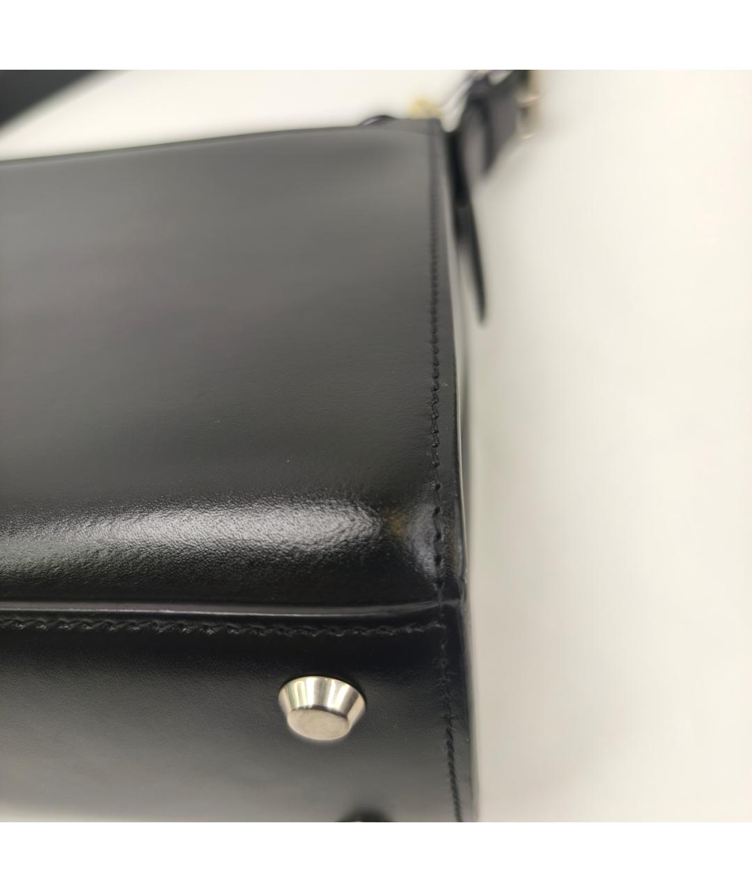 BALENCIAGA Черная кожаная сумка через плечо, фото 7