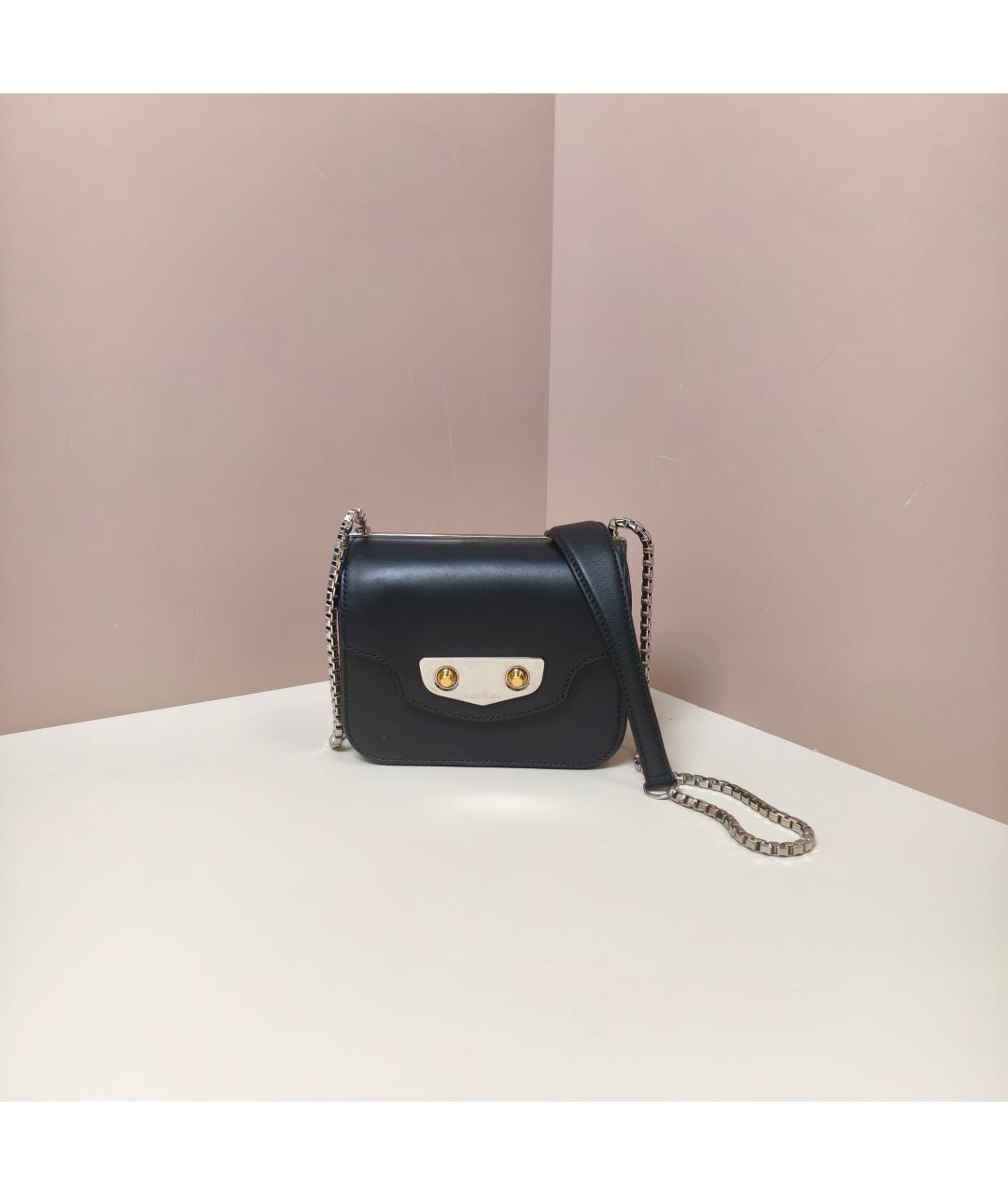 BALENCIAGA Черная кожаная сумка через плечо, фото 4