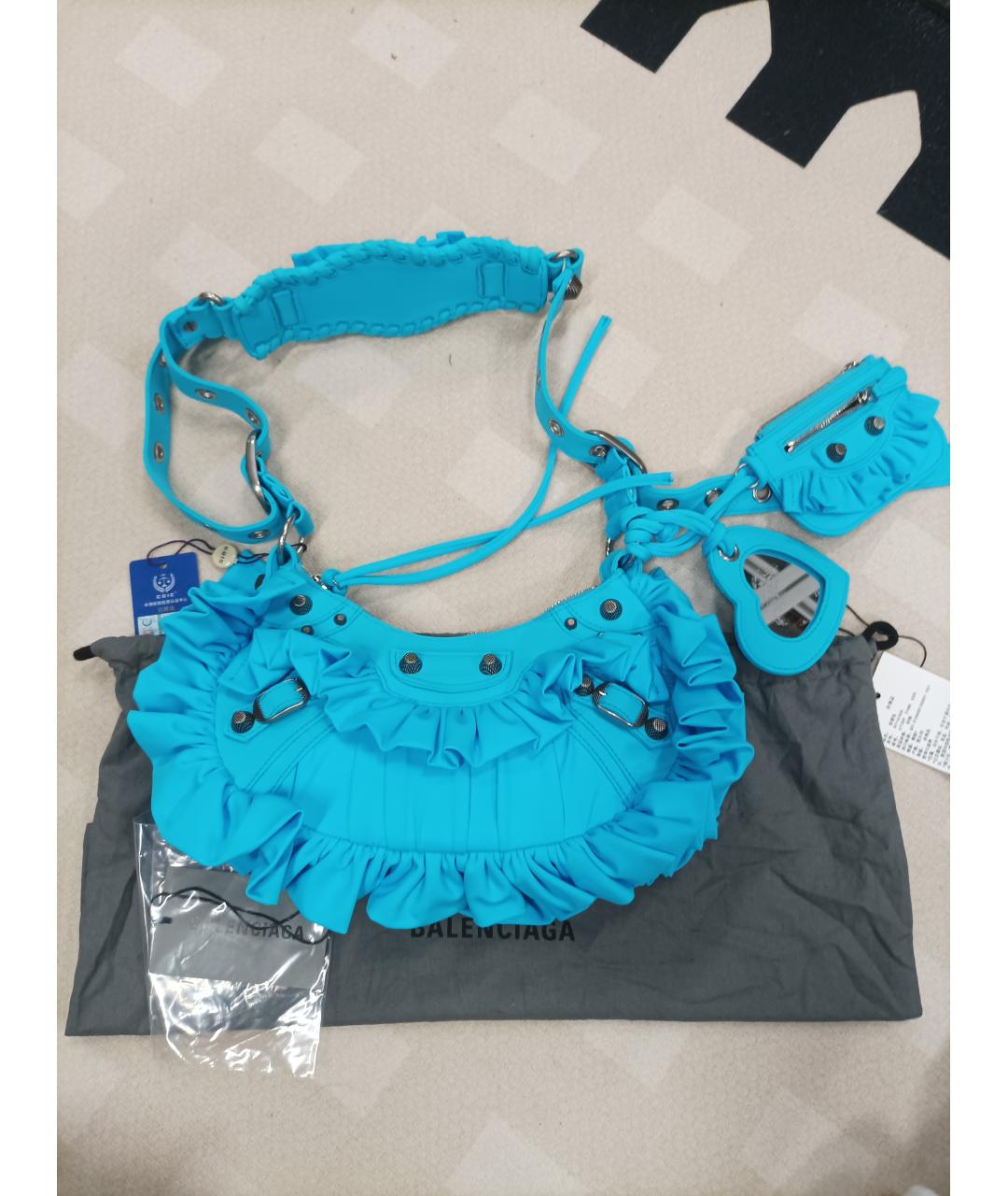 BALENCIAGA Синяя сумка через плечо, фото 3