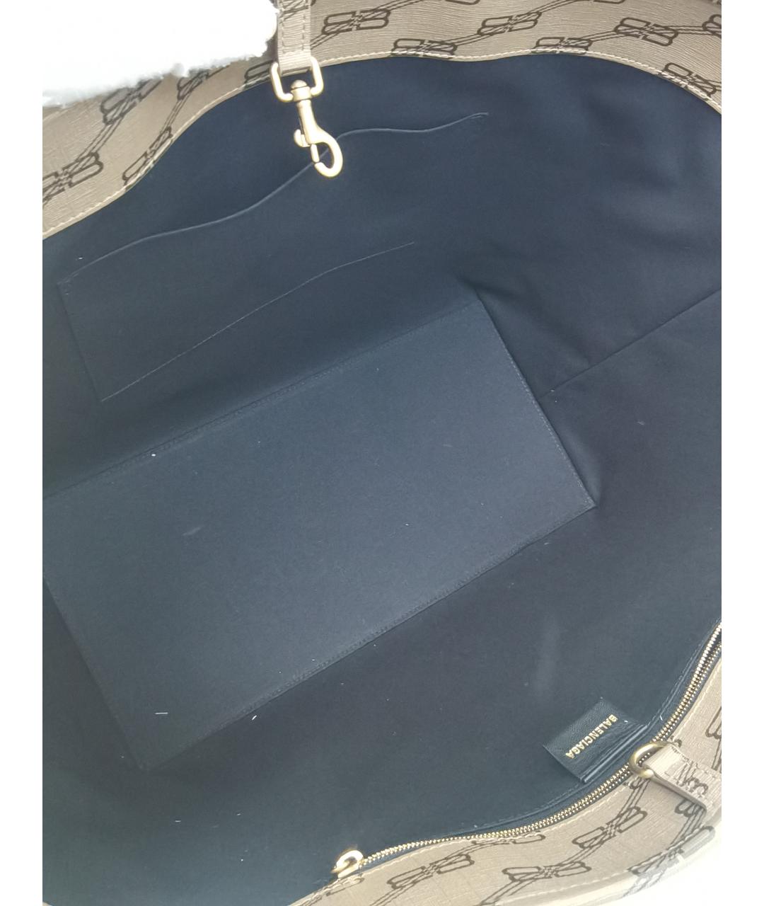 BALENCIAGA Коричневая сумка тоут, фото 7