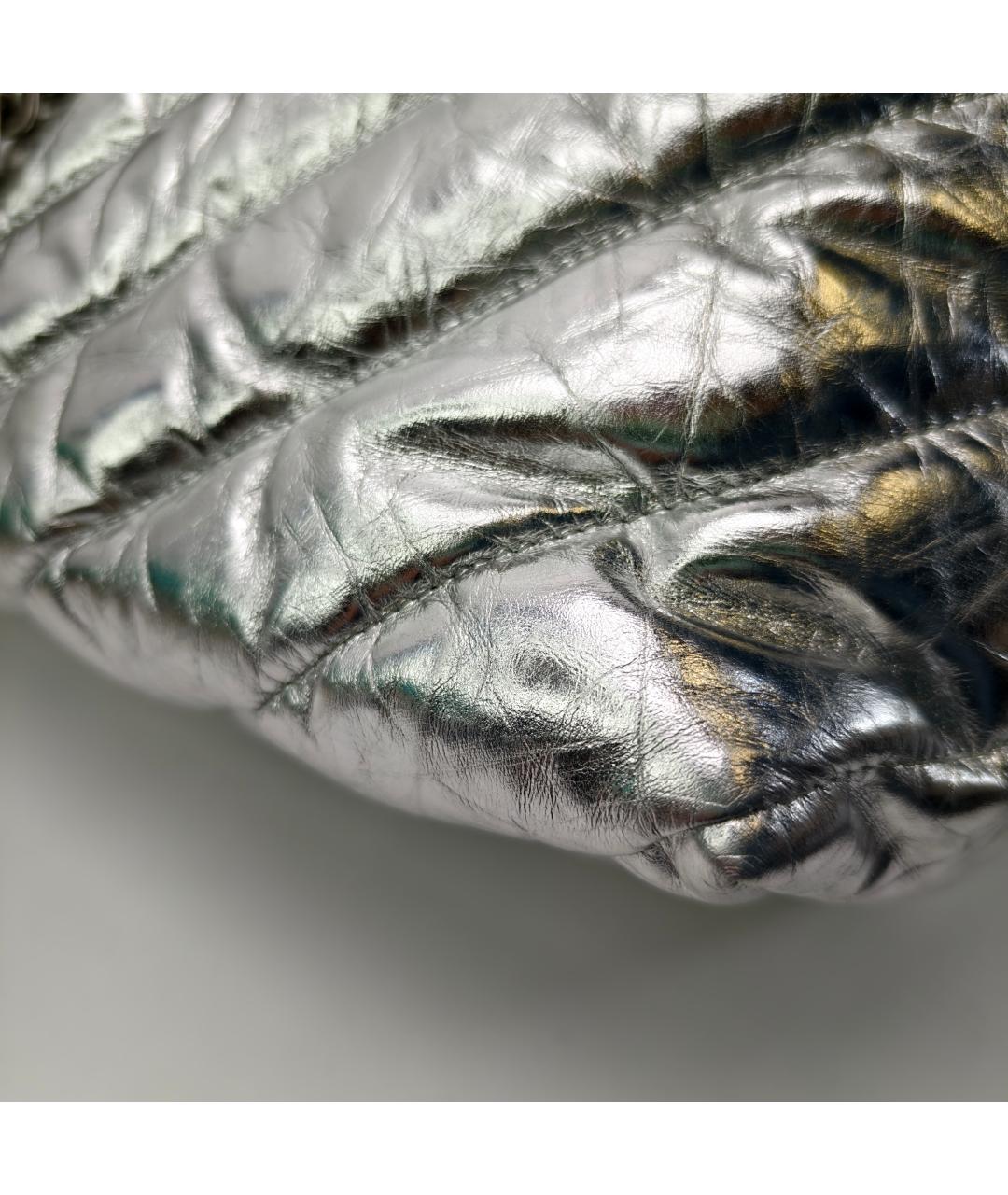 BALENCIAGA Серебряная сумка тоут, фото 2