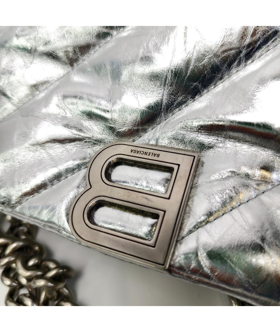 BALENCIAGA Серебряная сумка тоут, фото 6