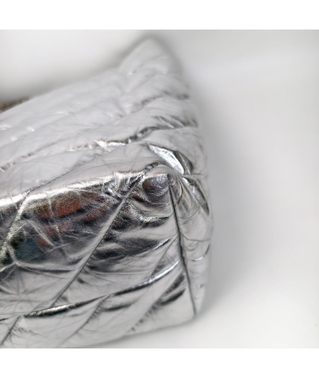 BALENCIAGA Серебряная сумка тоут, фото 8